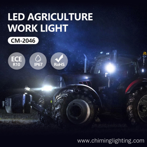 CHIMING 4.2inch 12-24V 46W IP67&IP69K flood LED heavy duty construction agriculture work light